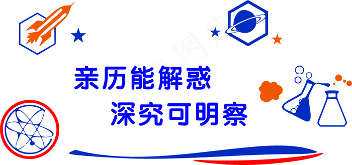 亲历能解惑学校文化标语cdr矢量模版下载