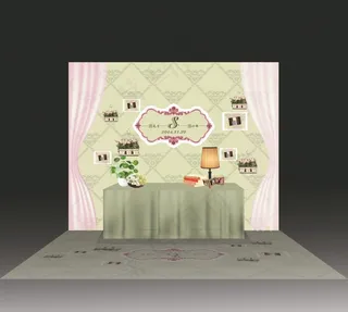 清新婚礼效果图