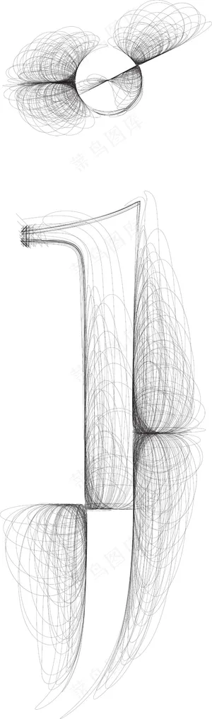 手绘字体的字母J矢量插画 手绘字体的字母J矢量插画