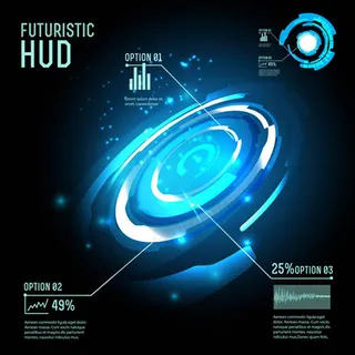 科幻风背景V1矢量图片