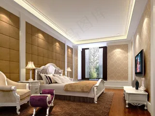 欧式卧室效果图