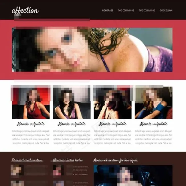 女性健康Html5网站模板