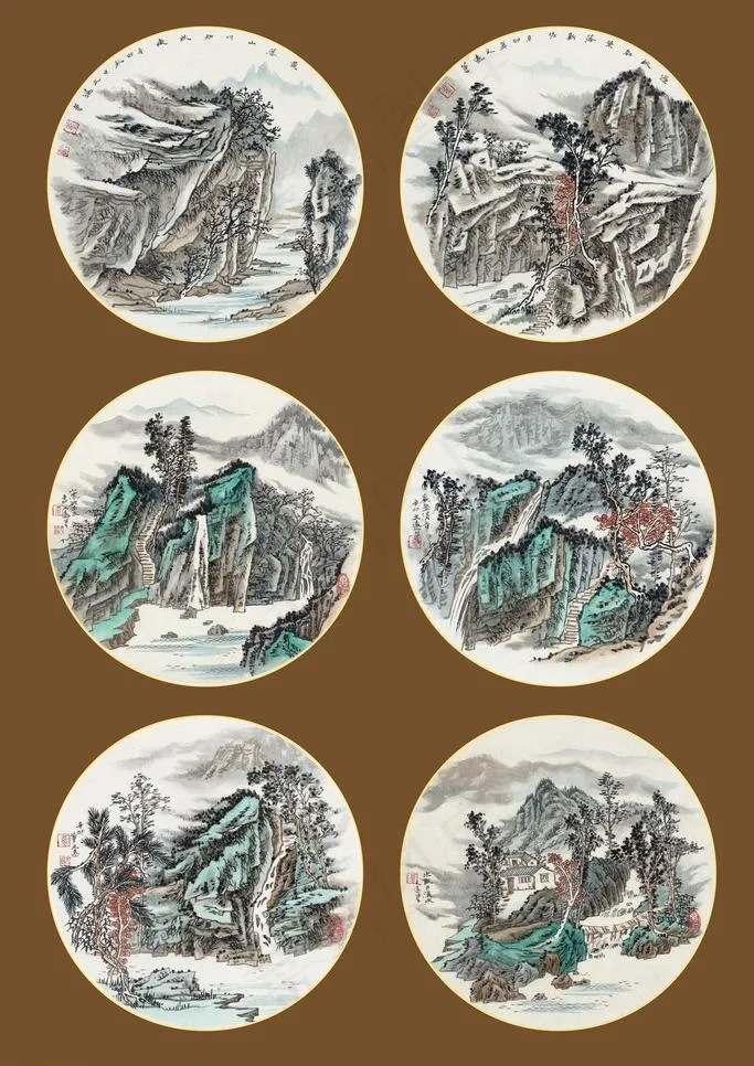 董文远工笔山水图片