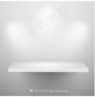 展示层板橱窗矢量素材