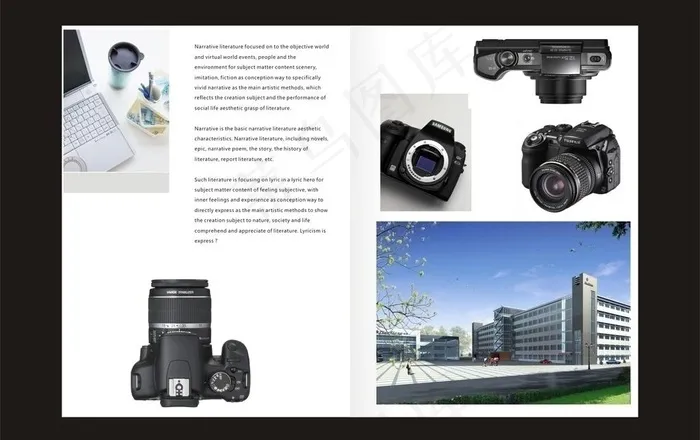 相机画册图片cdr矢量模版下载