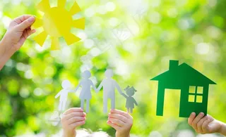 环保设计剪纸节能图片