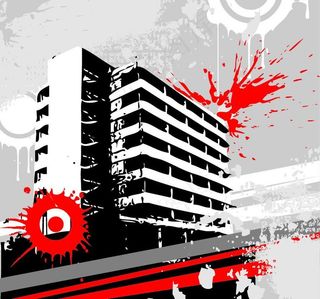 抽象建筑大楼图片