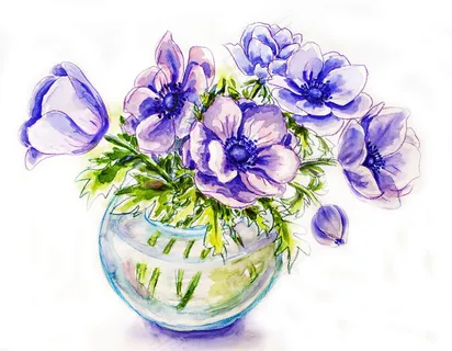 手绘花卉图片 手绘花卉图片