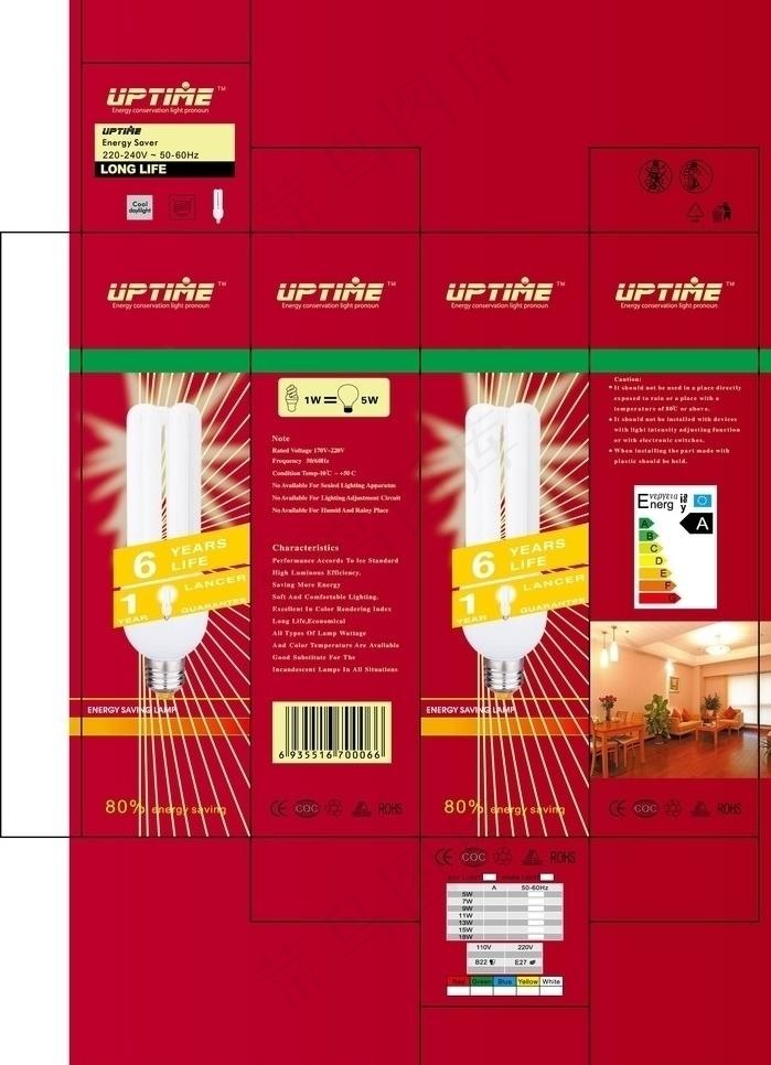 节能灯图片ai矢量模版下载