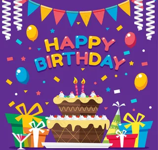 生日庆祝矢量素材