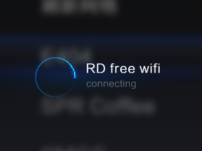 WIFI连接ui界面设计psd素材