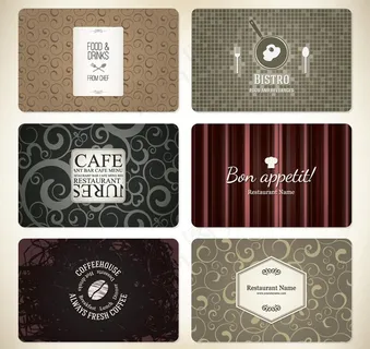 西餐厅名片卡片图片