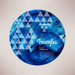 水彩画的行星背景矢量