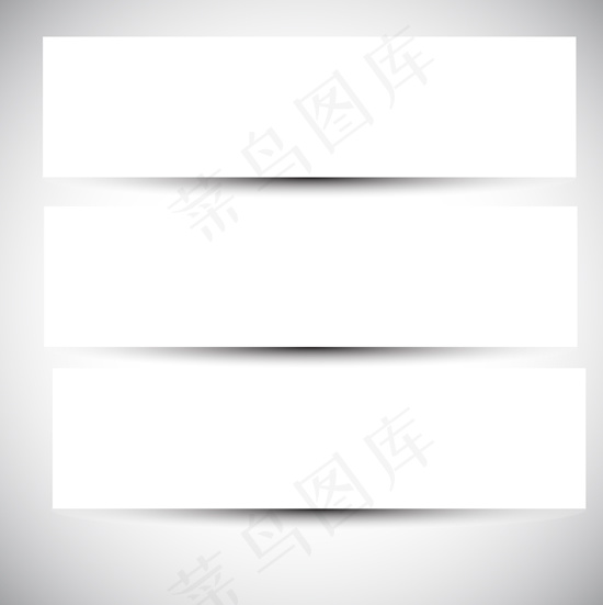 实用空白文本banner模板矢量素...
