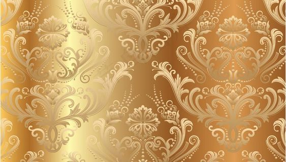 欧式金色花纹图片