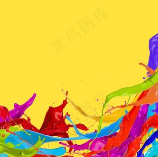 油漆墨水背景psd图