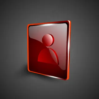 亮红的3D Web 2 0网络用户...