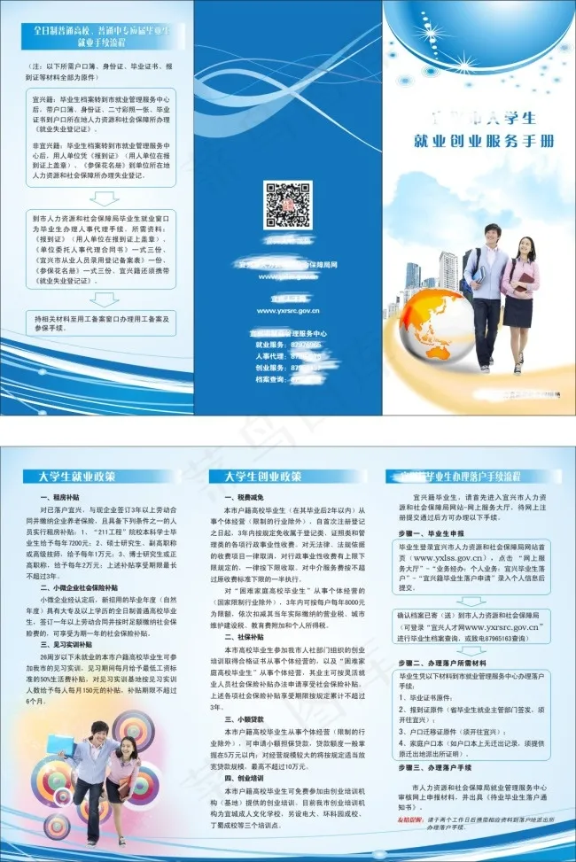 三折页cdr矢量模版下载