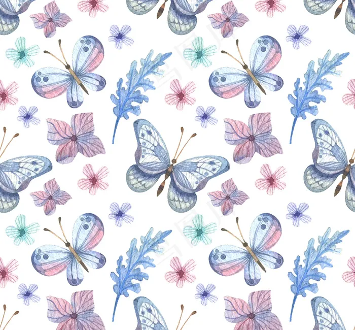 卡通各种唯美漂亮蝴蝶素材分层插画eps,ai矢量模版下载