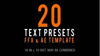 文本动画图文展示AE模板