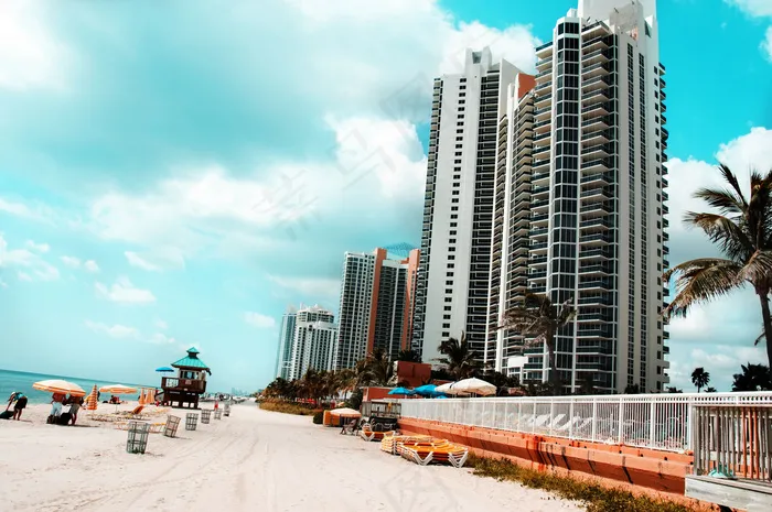 沿海城市风景图片