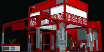 二层中式风格展厅3dmax模型