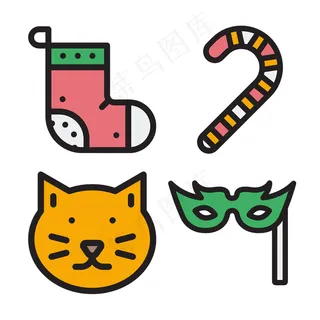 手绘扁平icon图标