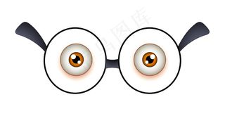 惊讶的眼睛带着墨镜