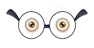 惊讶的眼睛带着墨镜