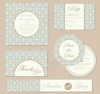 婚礼邀请卡图片