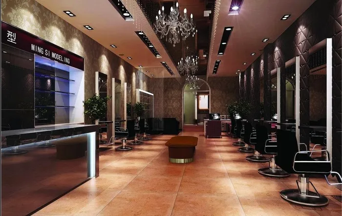 理发店效果图图片