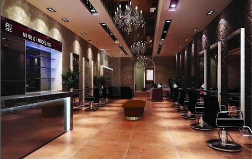 理发店效果图图片