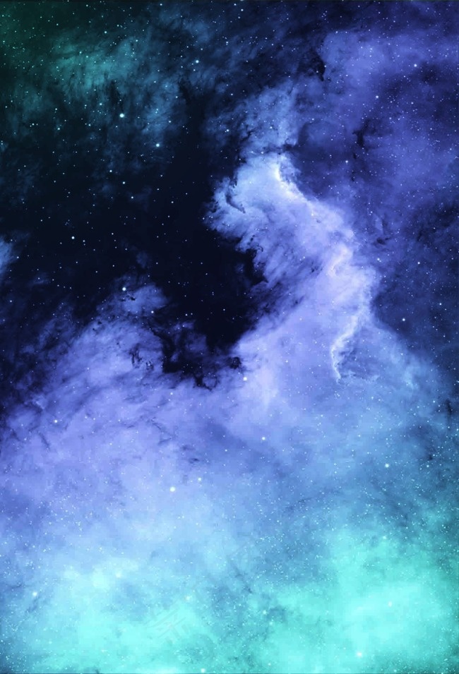唯美炫彩星空海报背景psd模版下载