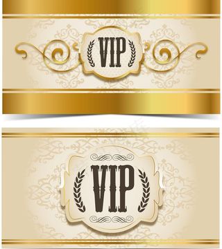 金色欧式花纹vip卡图片