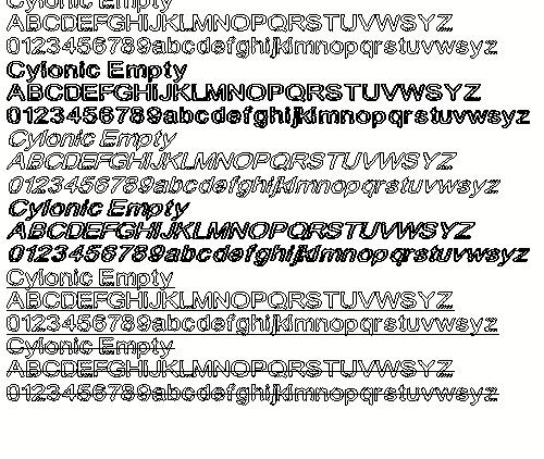 Cylonic Empty 英文字...