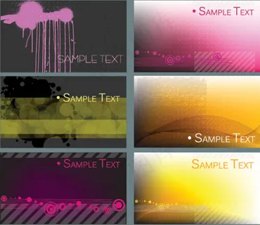 简单图形卡片背景矢量