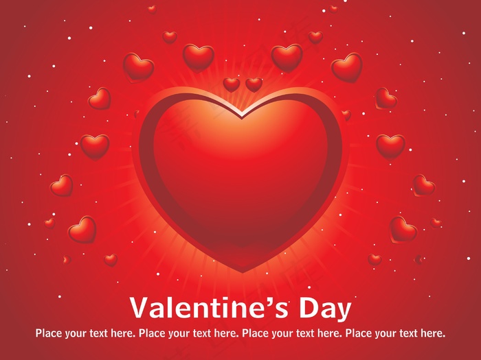 红色浪漫爱的背景