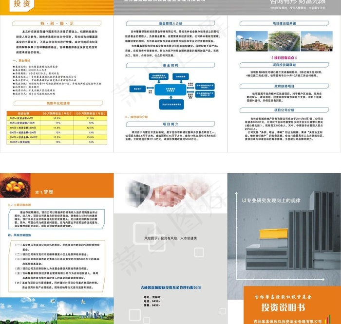 投资金融说明图片cdr矢量模版下载