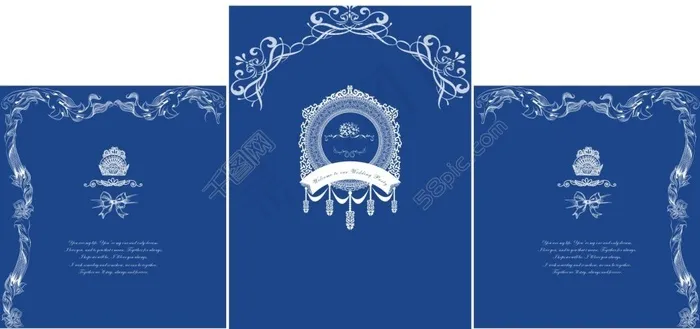 婚礼舞台背景cdr矢量模版下载