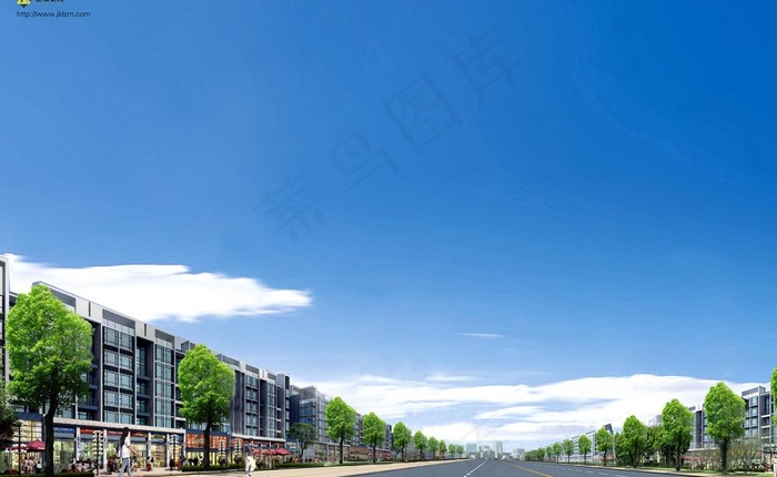 路灯效果图底图 背景图图片psd模版下载