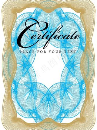 文凭毕业证书防伪花纹花边框图片