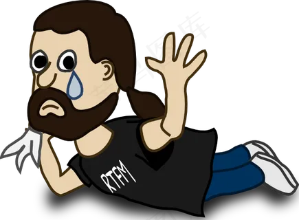 漫画人物再见剪贴画