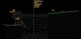 椭圆水池边 条形石凳剖面图片