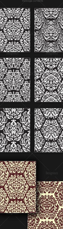 欧式花纹 无缝花纹图片