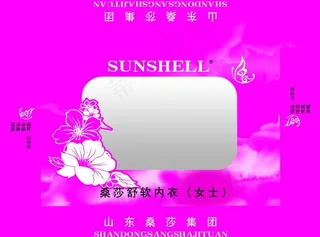 高清开窗女内衣盒设计图片