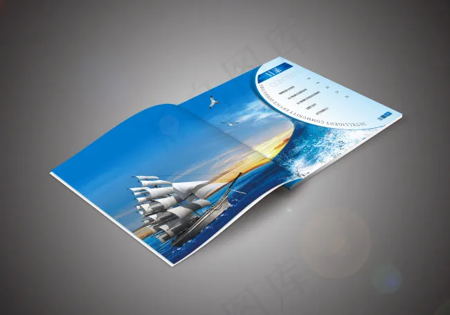 画册效果图psd模版下载