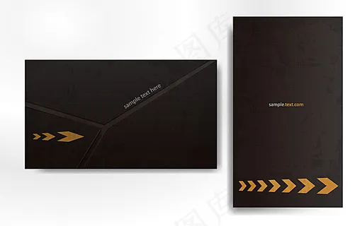 黑色简约风格名片