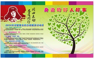 好人好事雷锋板报设计