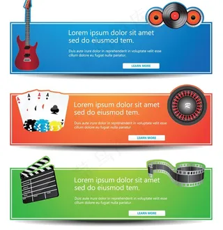 时尚横幅矢量素材图片