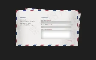 网站注册框 创意信封素材...
